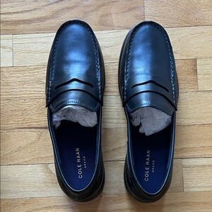Cole Haan Dark Leather Slip-On Loafers